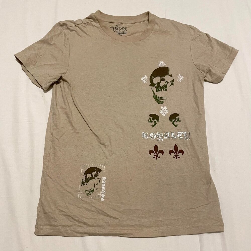 Taco Tuesday Royalty Shirt Mens Size Small Tshirt Skulls